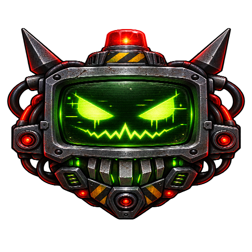Fan-made industrial CRT emblem for the Machine Party Wiki